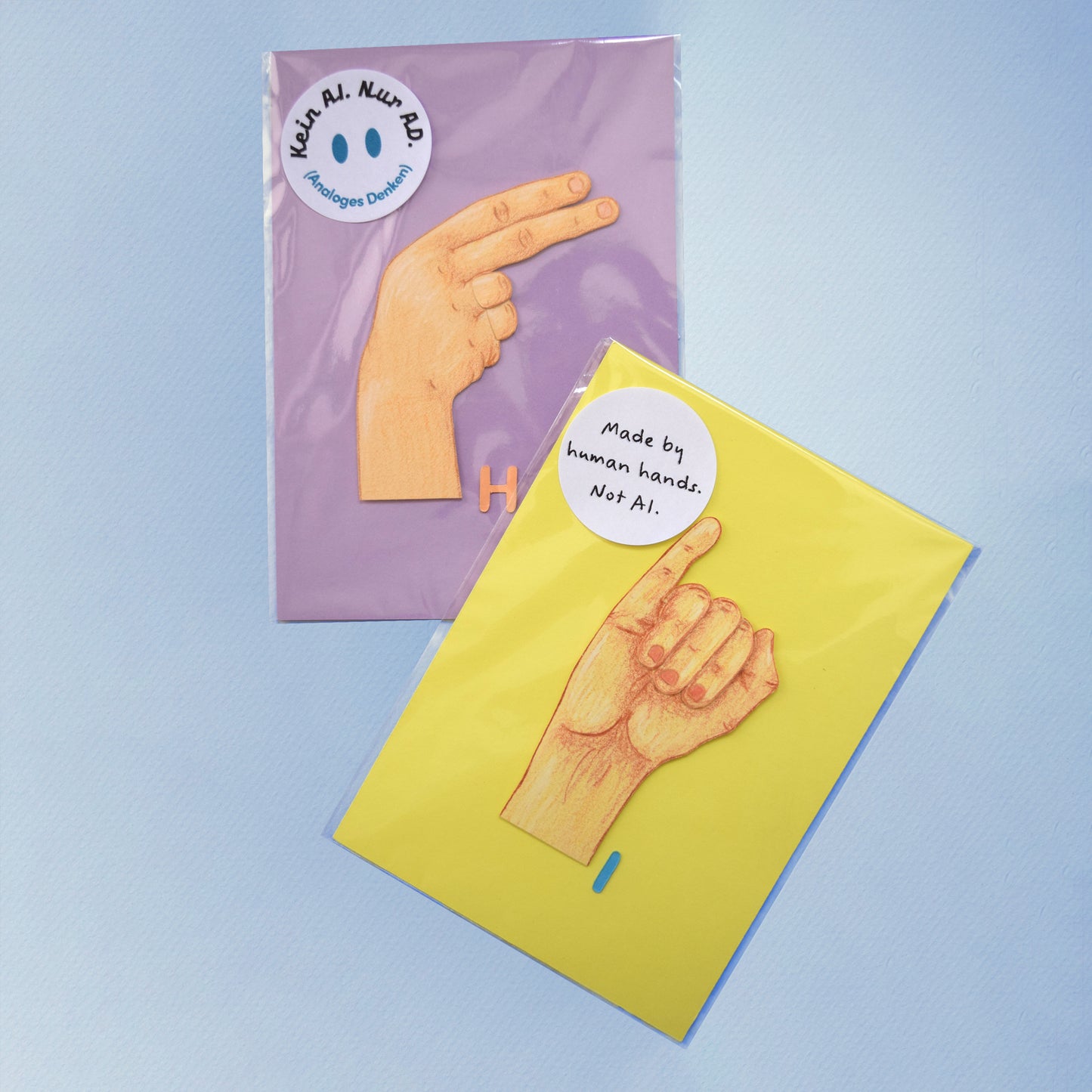 Papier Alphabet sign language (DGS)